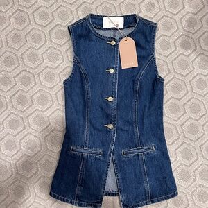 Meshki Abel Denim Vest- size XS